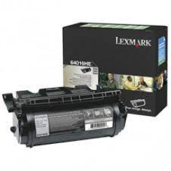 Lexmark 64016HE Black High Yield Original Toner Cartridge (21000 Pages) for Lexmark Optra T640, T640n, T640tn, T640dn, T640dtn, T642n, T642dn, T642dtn, T642tn, T644n, T644dn, T644dtn